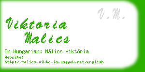 viktoria malics business card